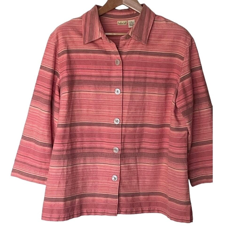 Linden Hill 100% Cotton w/Linen-like feel “Shacket" Size Extra Large